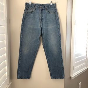 SOLD (DP) VINTAGE Carhartt workwear high waist denim jeans